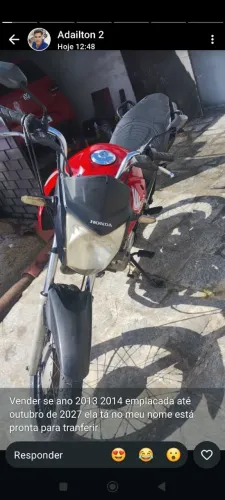 Moto Honda ano 2014