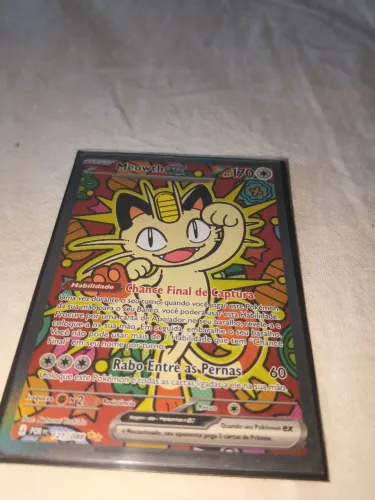 Vendo esta carta de pokemon o meowth em perfeito estado