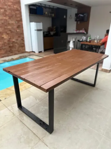 Mesa Madeira 2metros