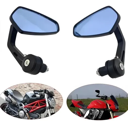 Retrovisor Espelhos De Moto Sports Street Cafe Racer Honda Yamaha