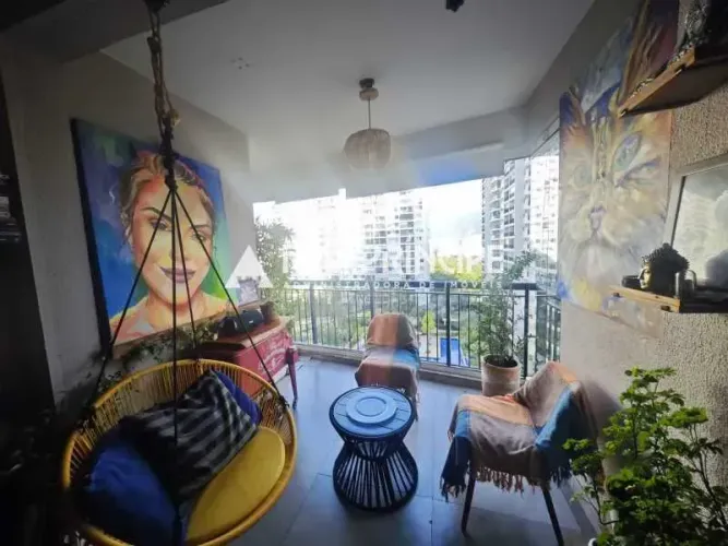EXCELENTE APARTAMENTO SEMI MOBILIADO 2 QUARTOS, SENDO 1 SUÍTE PARA ALUGAR NA BARRA OLIMPIC