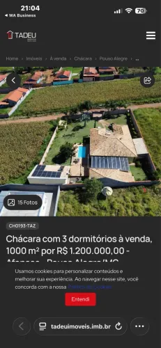 Chácara alto padrão  6km da cidade