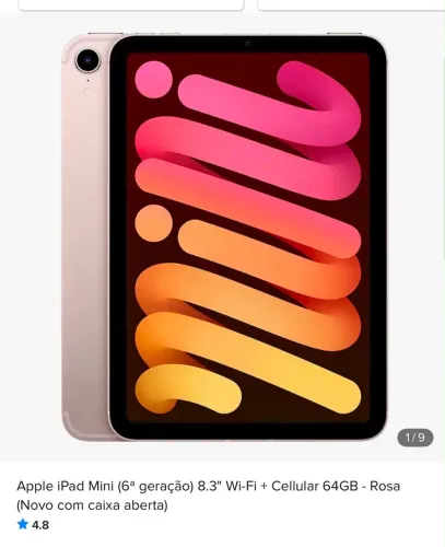 Vendo um iPad mini (6 geração)