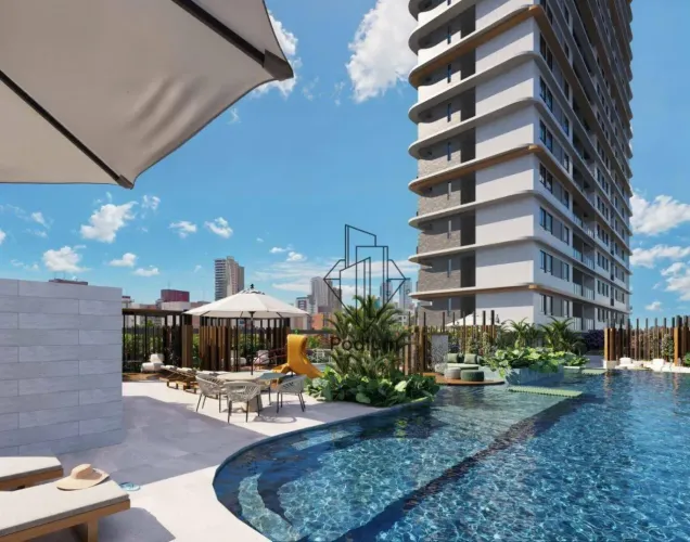 Apartamentos em condomínio clube com varanda / sacada gourmet no bairro do Bessa / Aeroclu