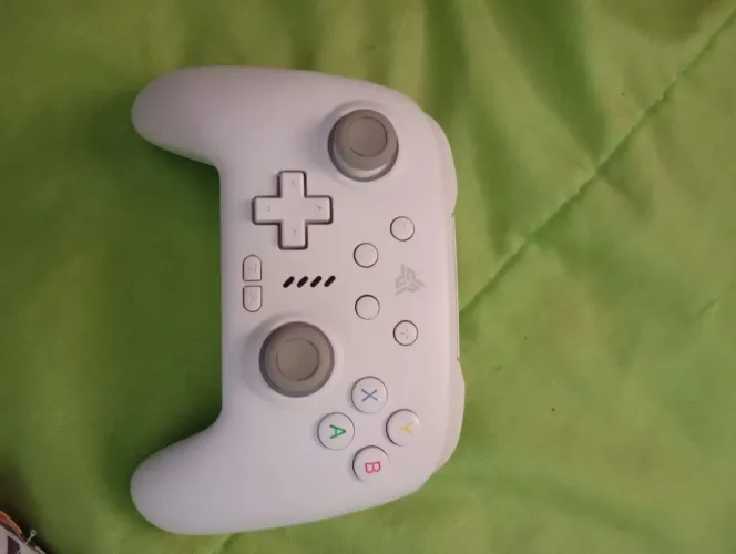 Controle Knup branco com led bluetooth para Pc, Xbox, Playstation, Nintendo 