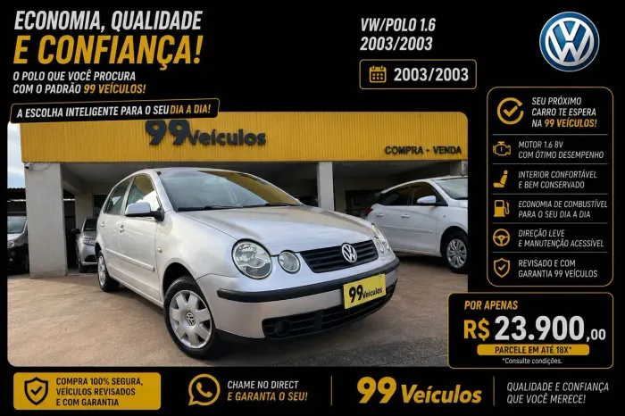 Volkswagen Polo 1.6 MI/ S.ouro 1.6mi 101cv 8V 5P 2003