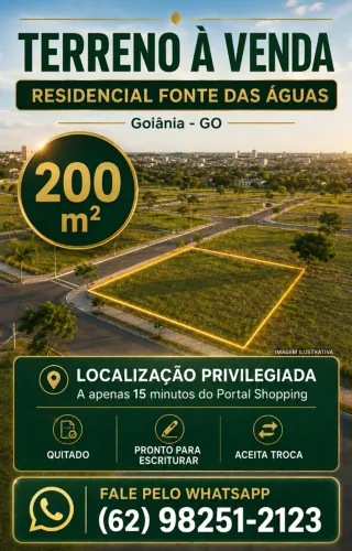 TERRENO À VENDA - RESIDENCIAL FONTE DAS AGUAS