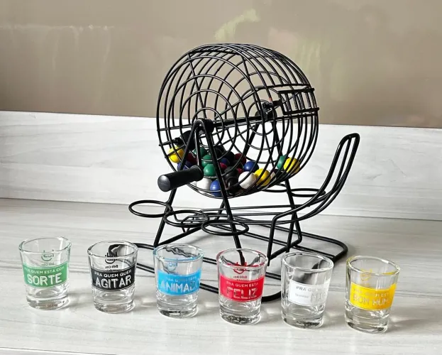 Jogo de roleta para shot