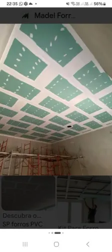Pintura e gesso acartonado