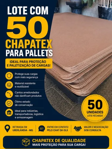 Chapatex para Pallet 50 Unidades