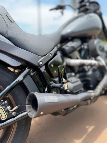 Escapamento 2x1 vance hines upsweep softail m8 low rider fatbob