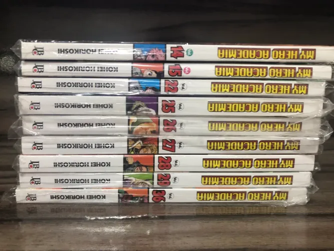 My Hero Academia volumes: 14, 15, 22, 25, 26, 27, 28, 29 e 36