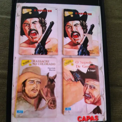 4 Livros de bolso de Faroeste "Raridade"