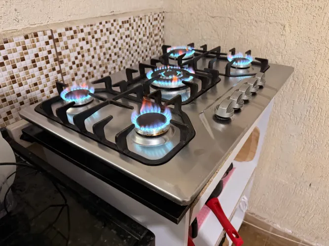 Cooktop Electrolux GF75X 5 Bocas Inox Tripla Chama - Funcionando Perfeitamente