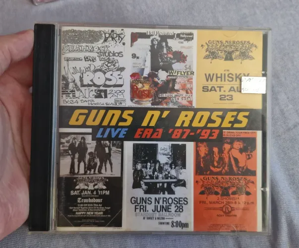 CD Guns n' Roses Live Era '87-'93 em excelente estado