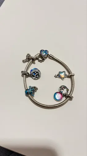 Pulseira de Berloques em Prata 925 + Berloques Inclusos