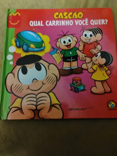 Livro turma da Monica coleção MC Lanche Feliz Qual Carrinho Você Quer / Parceiro de Todos 