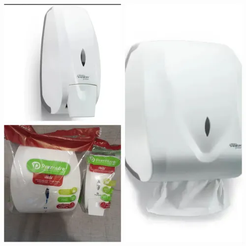 Dispenser papel toalha e sabonete líquido 
