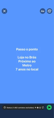 Passo ponto de loja no Brás