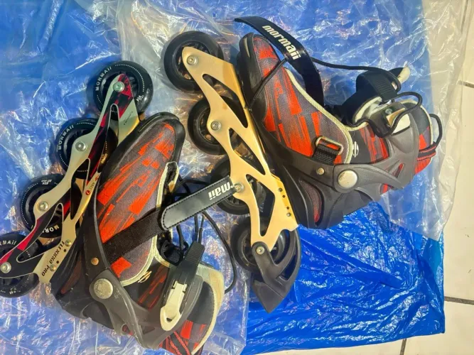 Patins Roller In-Line Mormaii Flexxxa Pro - Tamanho 37 (Semi-novo)
