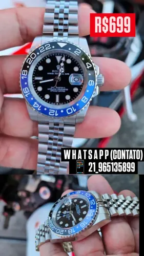 Relógio ROLEX BATMAN AUTOMÁTICO _ GMT MASTER II
