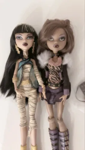 Monster High TROCO Clawdeen w1 elastico dourado