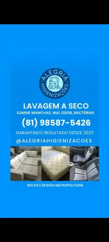 Lavagem de Estofados | Alegria Higienizações 