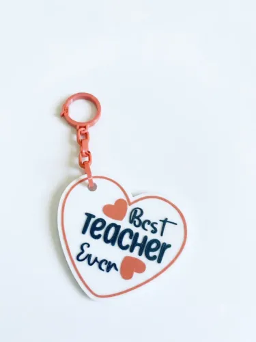 Chaveiro "Best Teacher" - Presente Especial para Professora/Professor