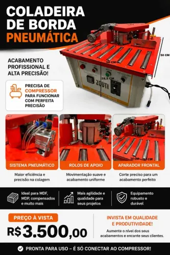 COLADEIRA DE BORDA, ACOMPANHA BANCADA