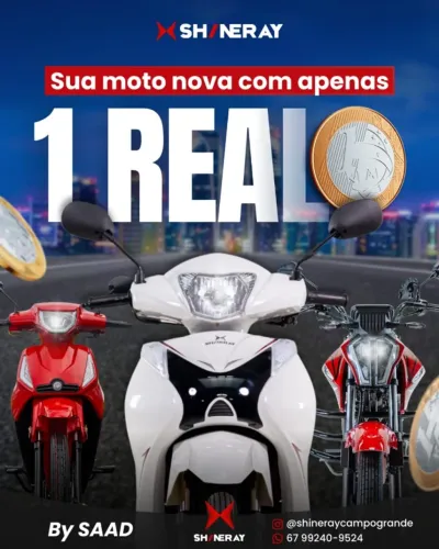 Cinquentinha Shineray - 50 CC, até 24X no cartão MELHORES CONDIÇÕES