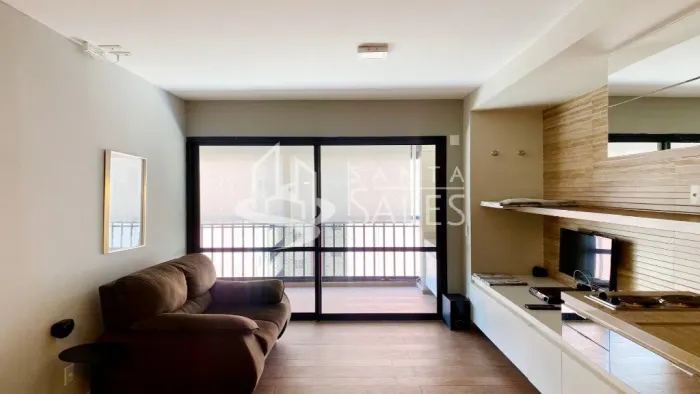 Apartamento para locação na Bela Vista, São Paulo-SP: 1 quarto, 1 sala, 1 banheiro, vaga d