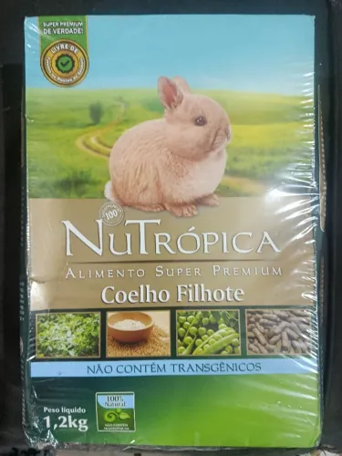 Promoção Ração para coelho filhotes. Pacote lacrado novo.