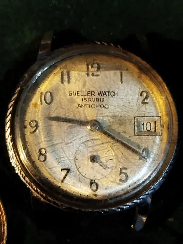 Relógio de pulso Gueller Watch para colecionadores restaurar consertar ou peças