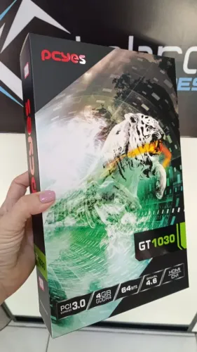 Placa de vídeo Nvidia GT 1030 4GB GDDR4 64Bits Pcyes  PAGT10304GBG4LP -Instalamos -Coimbra