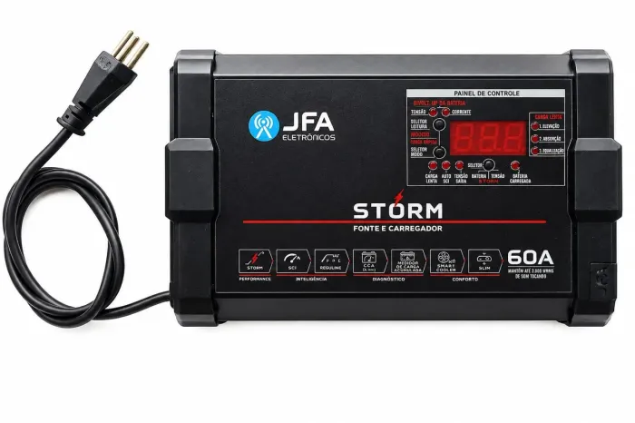 JFA STORM 12V 60A - Fonte e Carregador
