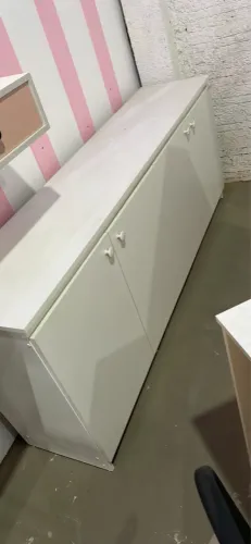 Balcão grande de 4 portas mdf 1,80x75x41 branco  - fabricação