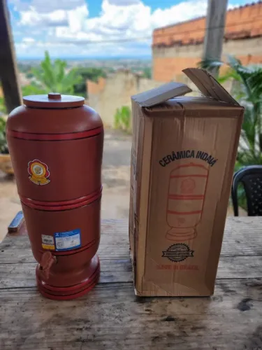 Filtro de barro indaiá 2 velas Completo! Entrega grátis