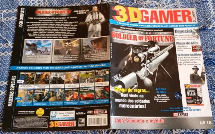Revista 3D Gamer Ano 3 Nº 16 Soldier of Fortune ( Sem CD )