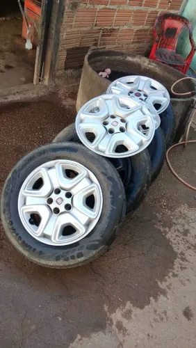 Jogo de roda, original touro Fiat aro 16