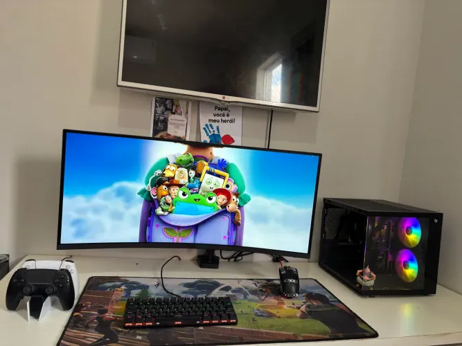 Vendo ou troco - pc gamer completo novo e garantia/ r7 5700G + monitor 24 + kit