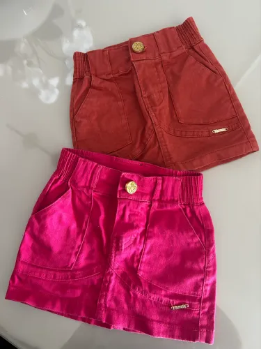 2 saias infantil tamanho 2 anos
