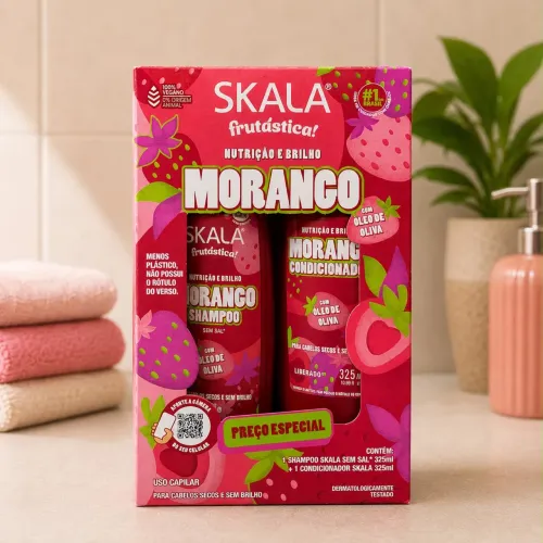 Kit Shampoo + Condicionador Skala Frutástica Morango 325ml