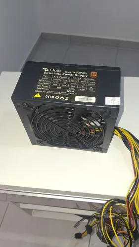 Fonte de Alimentação ATX 500W Duex DX500FSE+<br>
