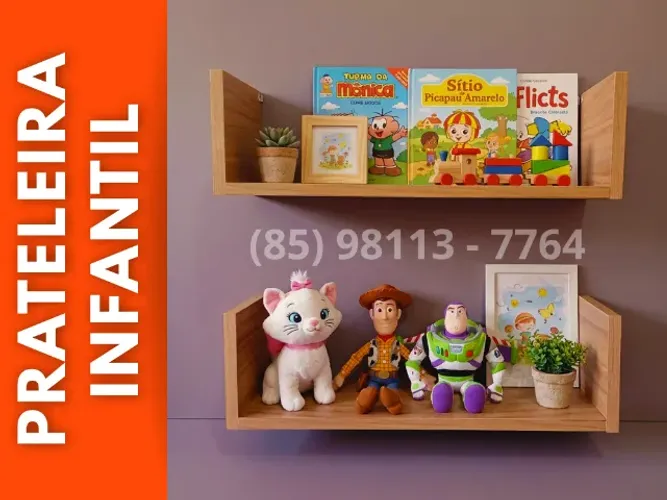 Prateleira Infantil | Prateleira para Livrinhos | Prateleira Decorativa