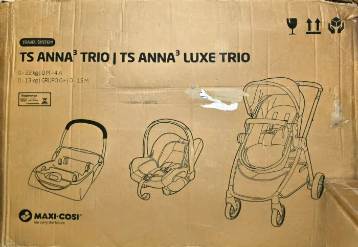 Travel System Anna Luxe Trio Twillic Grey - Maxi-cosi