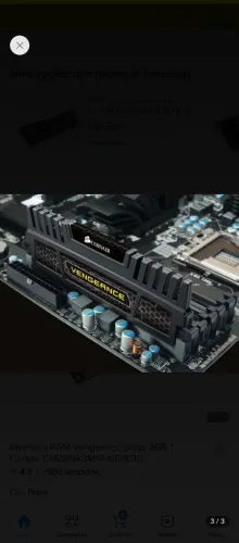 Memória RAM DDR3 8gb, 1600 MHz Corsair Vengeance
