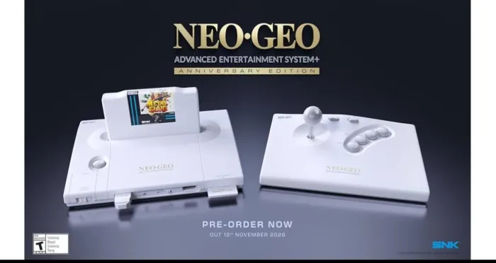 Neo geo aes anniversary branco 01 unidade