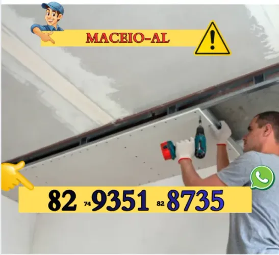 Forro de Gesso e plaquinha drywall Gesso Reformas