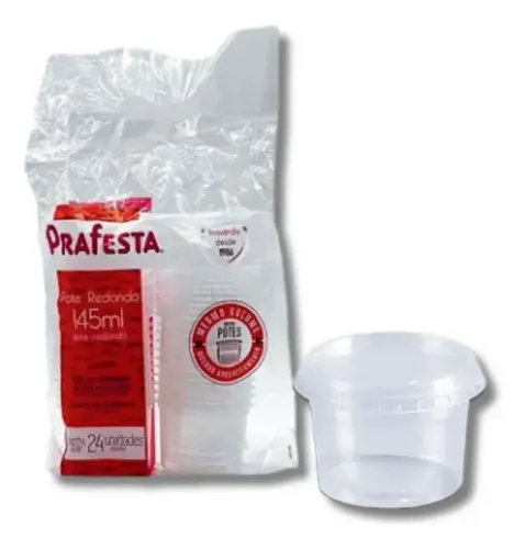 Kit 14 Pacotes 24 Unidades Cada Potes da Prafesta 145 ML