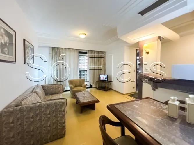 Golden Tower, flat disponível para locação 44m², 1 dormitório e 1 vaga no bairro do Itaim 